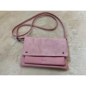 COPY - Fiorelli, pink vegan pebble leather crossbody bag